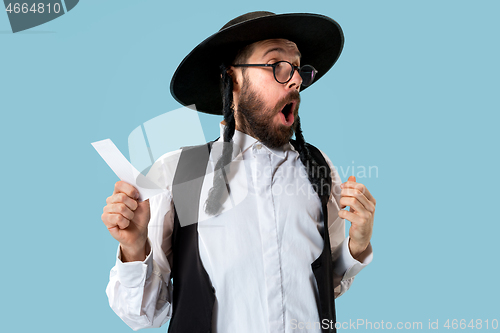 Image of Portrait of a young orthodox Hasdim Jewish man