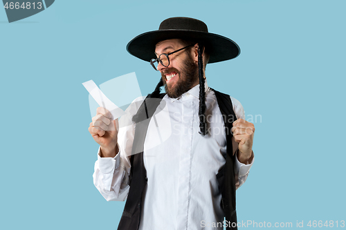 Image of Portrait of a young orthodox Hasdim Jewish man