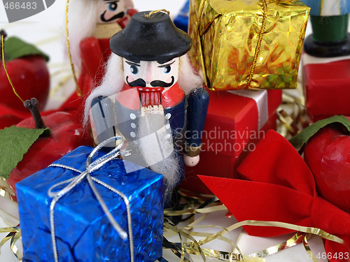 Image of Nutcracker Ornament and Gift Boxes