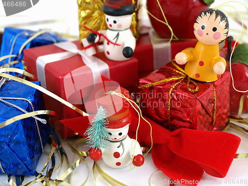 Image of Colorful Wooden Ornaments