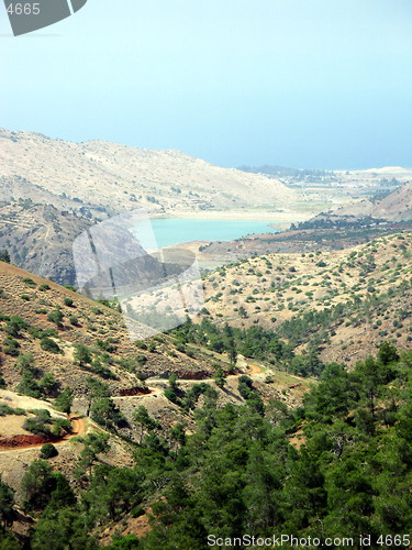 Image of Lake at the end. Cyprus