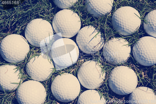 Image of golf balls background