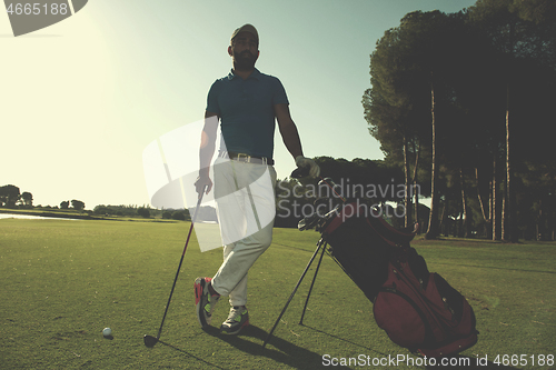 Image of golf player portrait