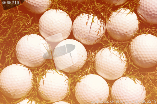 Image of golf balls background