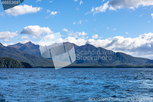 Image of scenery at Lake Te Anau, New Zealand