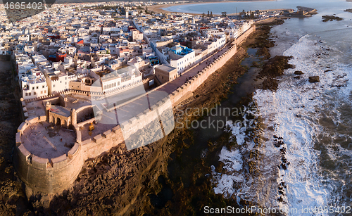 Image of Aerial panorama of Essaouira city