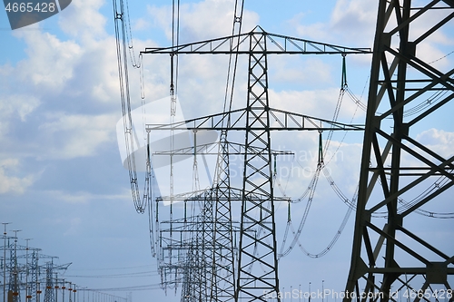 Image of Electric lines, high voltage