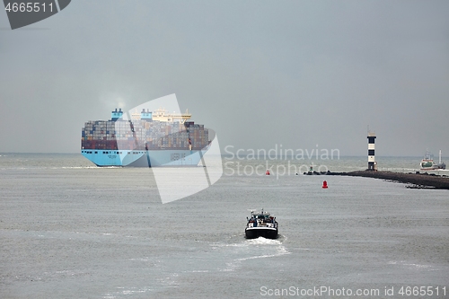 Image of Huge Container Ship