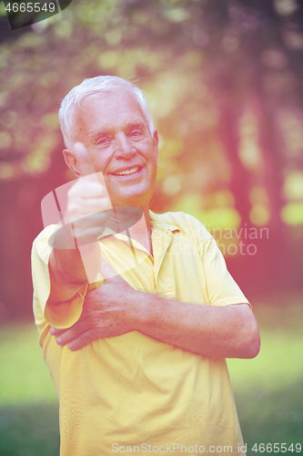 Image of elderly man  portrait