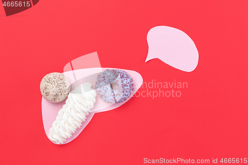 Image of Cookies on pink liver