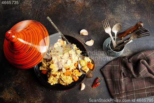 Image of rice with meat