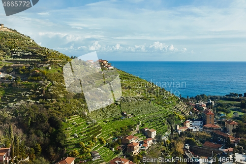 Image of Mediterranean coastal landscape