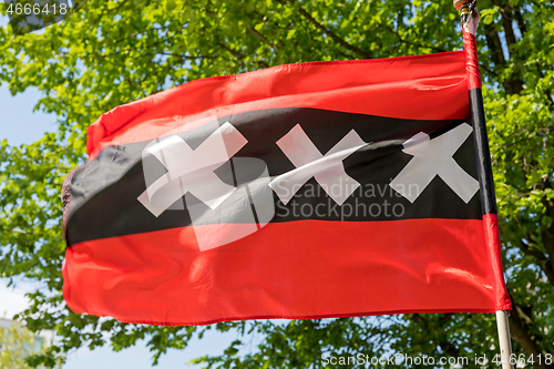 Image of Amsterdam City Flag