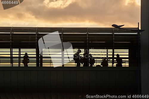 Image of People on an overpass