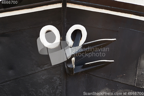 Image of Anchor on a ship