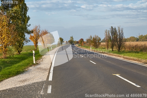 Image of Asphalt Road on rural plains