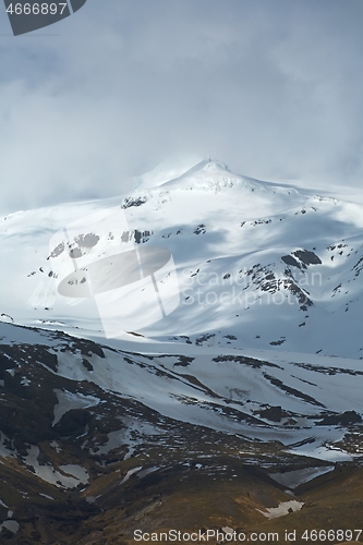 Image of Volcano Ice Cap Eyjafjallajokull in Iceland