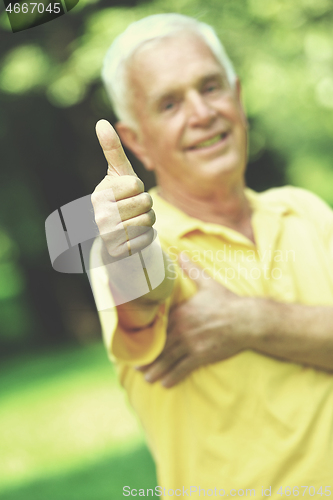 Image of elderly man  portrait