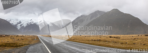 Image of road to horizon New Zealand south island