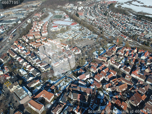 Image of aerial view over Weil der Stadt Baden Wuerttemberg Germany