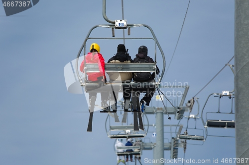 Image of Ski lift at a ski resort