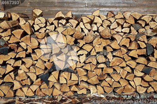 Image of Log Pile Closeup