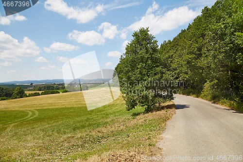 Image of Road through farmlands