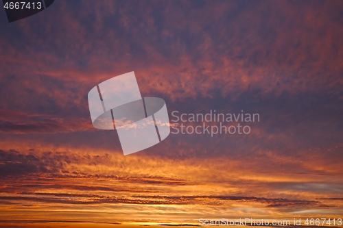 Image of Sunset sky clouds