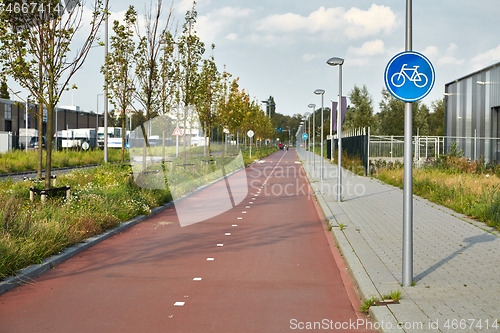 Image of Bicycle road way signs