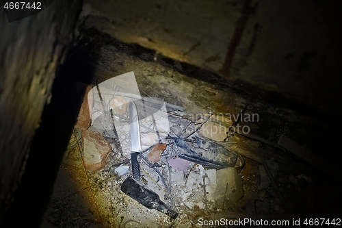 Image of Knife discovered in an abandoned cellar