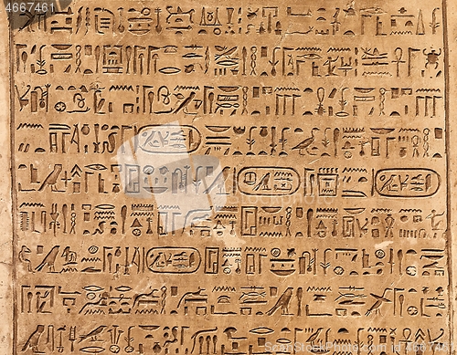 Image of Ancient Hieroglyphic Script