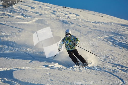 Image of Skiing in fresh powder snow