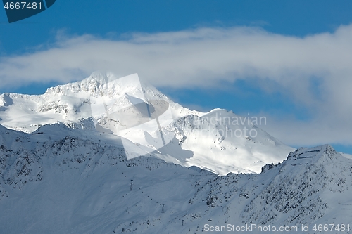 Image of Mountains covered with snow