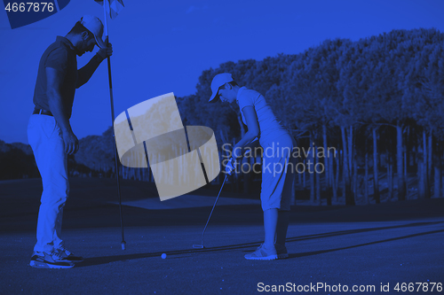 Image of golf instructions