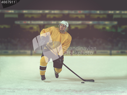 Image of ice hockey player in action