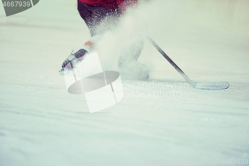 Image of ice hockey player in action