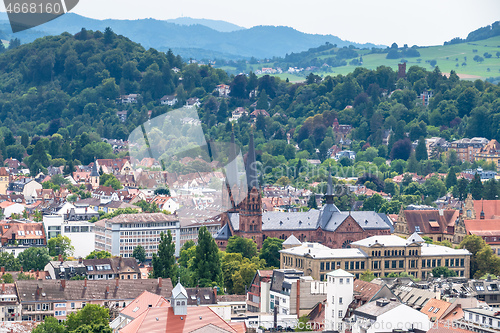 Image of view from Kirchberg at Freiburg