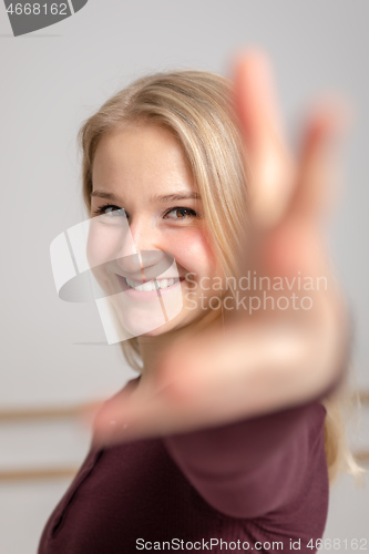 Image of young blond woman