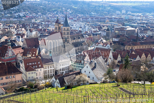 Image of panoramic view to Esslingen Stuttgart Germany