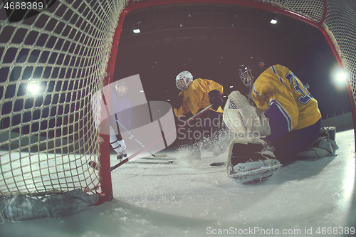 Image of ice hockey goalkeeper