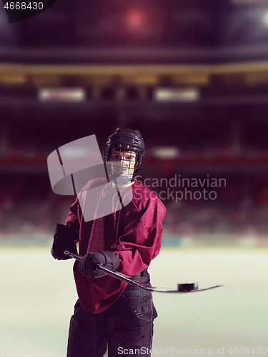 Image of hockey player portrait