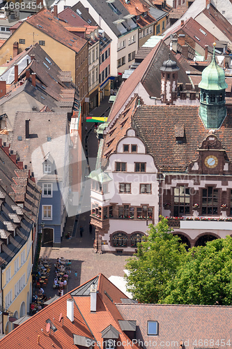 Image of an aerial view over Freiburg