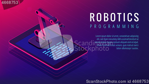 Image of Isometric robotics programming landing page