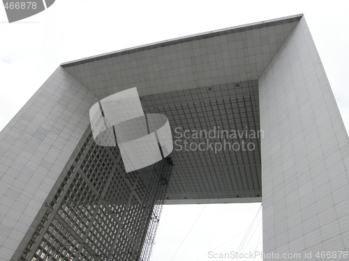 Image of The Arch in La Defense Business District in Paris