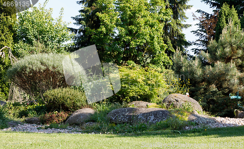 Image of colorful spring garden