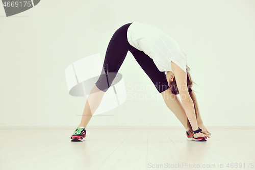 Image of young woman fitness workout 