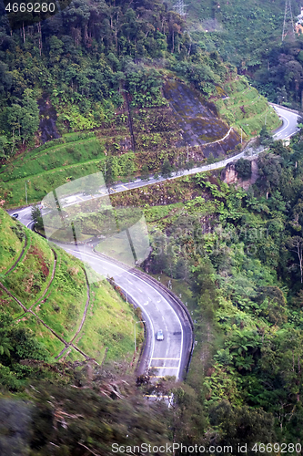 Image of Scenic view of high mountain landscape 