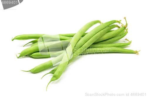 Image of Green french beans isolated