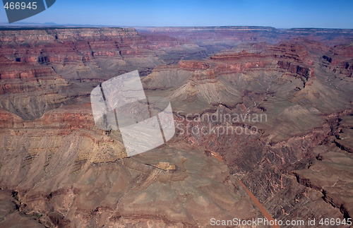 Image of Grand Canyon from helicopter