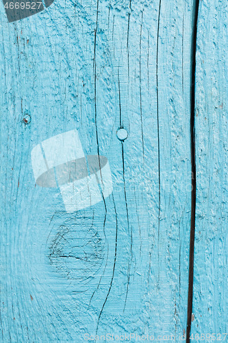 Image of Light blue weathered wood boards background texture